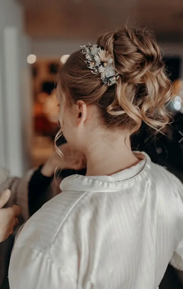 chigon mariée à domicile